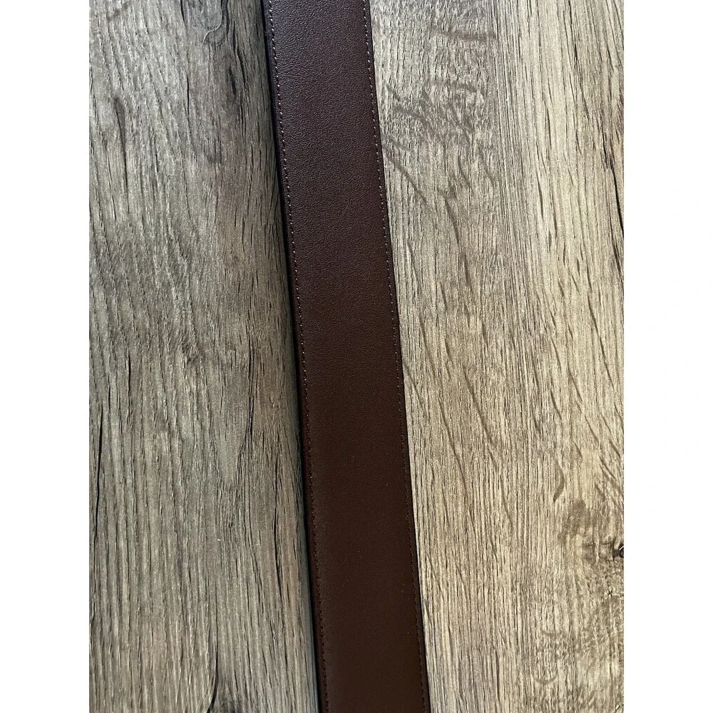 Roundtree & Yorke Black Full Grain Cowhide Dress Belt - Men's Size 44/110